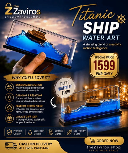 Titanic Ship Water Art – Unique Ocean Decoration