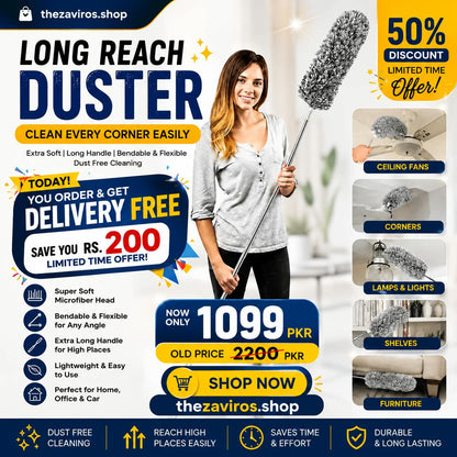 Zaviros Premium Extendable Microfiber Dust Cleaning Duster