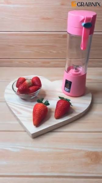 Portable USB-C Rechargeable Blender – 6-Blade High-Speed Personal Smoothie Maker for Fruit Juices