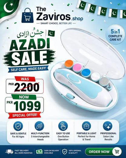 TheZaviros 5-in-1 Electric Nail Care Kit