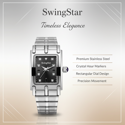 Swingstar Silver &amp; Black Dial